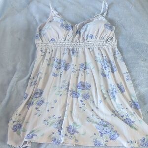 No Boundaries Lavender Floral Mini Dress